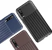 Samsung Galaxy A70 Kılıf Karbon Serisi Mat Fiber Silikon Negro Kapak - Siyah