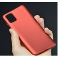 Samsung Galaxy A71 Kılıf İnce Soft Mat Renkli Esnek Silikon Kapak - Kırmızı