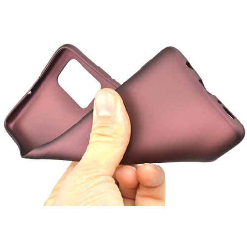 Samsung Galaxy A71 Kılıf İnce Soft Mat Renkli Esnek Silikon Kapak - Kırmızı