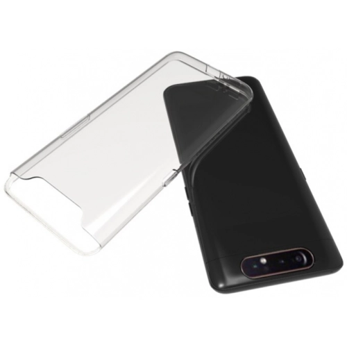 Samsung Galaxy A80 Kılıf Silikon Köşe Korumalı Airbag Darbe Emici Kapak - Şeffaf