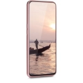 Samsung Galaxy A80 Kılıf İnce Soft Mat Renkli Esnek Silikon Kapak - Rose Gold