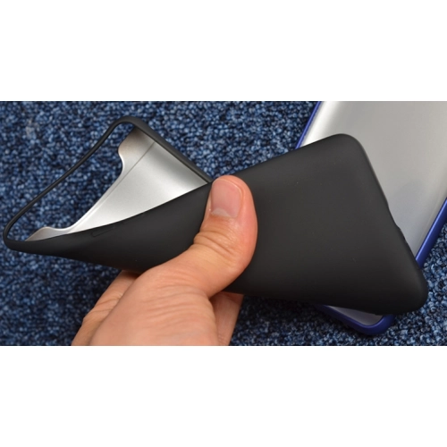 Samsung Galaxy A80 Kılıf İnce Soft Mat Renkli Esnek Silikon Kapak - Siyah