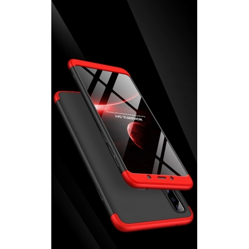 Samsung Galaxy A9 2018 Kılıf 3 Parçalı 360 Tam Korumalı Rubber AYS Kapak - Siyah