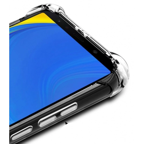 Samsung Galaxy A9 2018 Kılıf Silikon Köşe Korumalı Airbag Darbe Emici Kapak - Şeffaf