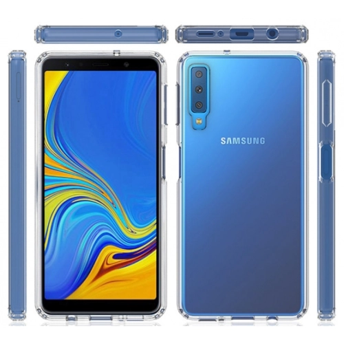 Samsung Galaxy A9 2018 Kılıf Silikon Köşe Korumalı Airbag Darbe Emici Kapak - Şeffaf