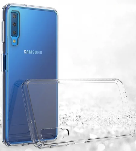 Samsung Galaxy A9 2018 Kılıf Köşe Korumalı Airbag Şeffaf Silikon Anti-Shock