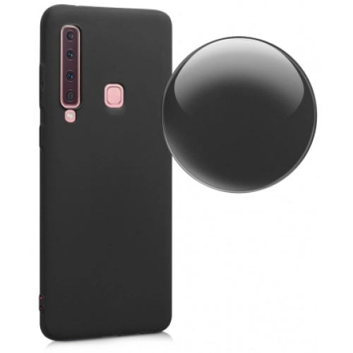 Samsung Galaxy A9 2018 Kılıf İnce Soft Mat Renkli Esnek Silikon Kapak - Mürdüm