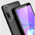 Samsung Galaxy A9 2018 Kılıf Silikon Parmak İzi Bırakmayan Karbon Soft Negro Kapak - Siyah