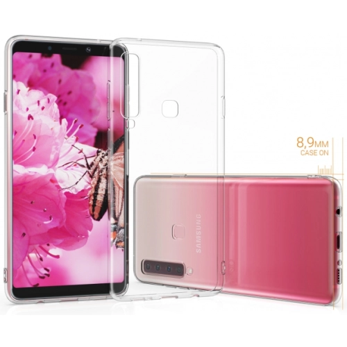 Samsung Galaxy A9 2018 Kılıf Ultra İnce Kaliteli Esnek Silikon 0.2mm - Şeffaf
