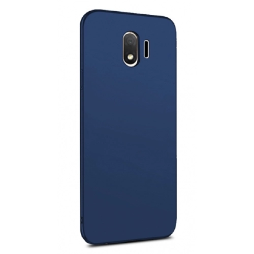 Samsung Galaxy J4 2018 Kılıf İnce Soft Mat Renkli Esnek Silikon Kapak - Lacivert