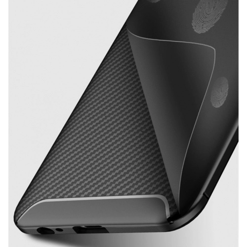 Samsung Galaxy J4 2018 Kılıf Silikon Parmak İzi Bırakmayan Karbon Soft Negro Kapak - Lacivert