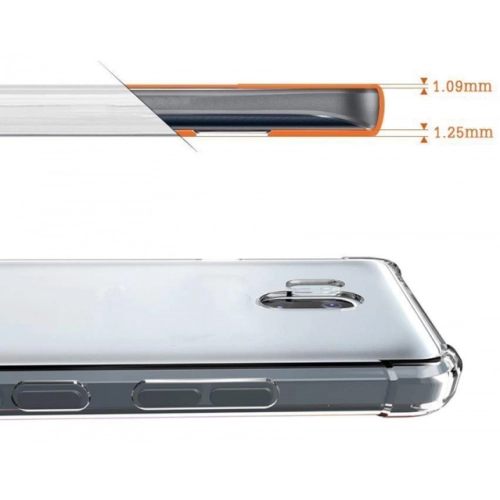 Samsung Galaxy J6 Plus 2018 Kılıf Silikon Köşe Korumalı Airbag Darbe Emici Kapak - Şeffaf