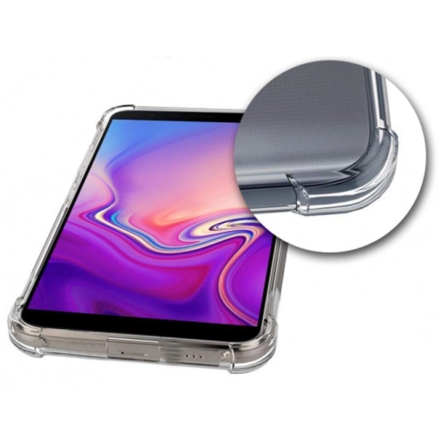 Samsung Galaxy J6 Plus 2018 Kılıf Silikon Köşe Korumalı Airbag Darbe Emici Kapak - Şeffaf