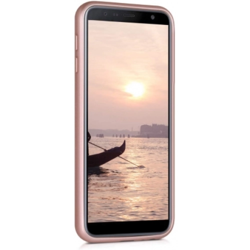 Samsung Galaxy J6 Plus 2018 Kılıf İnce Soft Mat Renkli Esnek Silikon Kapak - Mürdüm