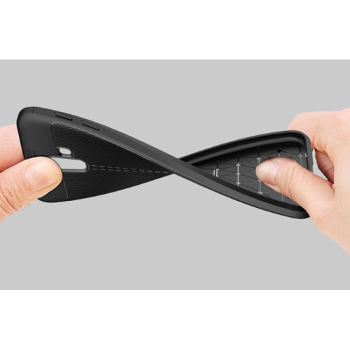 Samsung Galaxy J6 Plus 2018 Kılıf Deri Görünümlü Lüks Parmak İzi Bırakmaz Niss Silikon Kapak - Lacivert