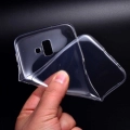 Samsung Galaxy J6 Plus 2018 Kılıf Ultra İnce Kaliteli Esnek Silikon 0.2mm - Şeffaf