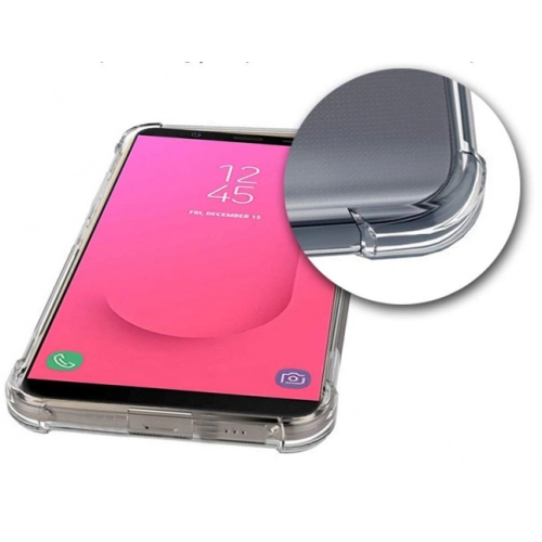 Samsung Galaxy J8 Kılıf Silikon Köşe Korumalı Airbag Darbe Emici Kapak - Şeffaf
