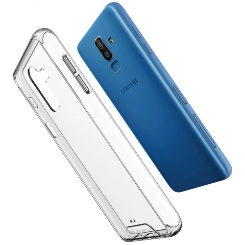 Samsung Galaxy J8 Kılıf Clear Guard Serisi Gard Kapak - Şeffaf