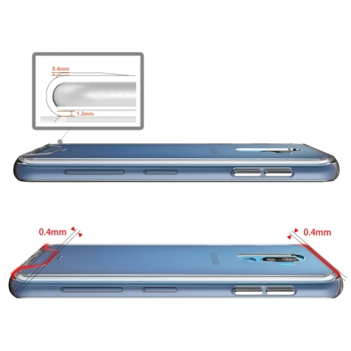 Samsung Galaxy J8 Kılıf Clear Guard Serisi Gard Kapak - Şeffaf