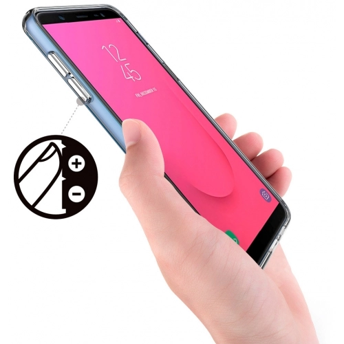 Samsung Galaxy J8 Kılıf Clear Guard Serisi Gard Kapak - Şeffaf