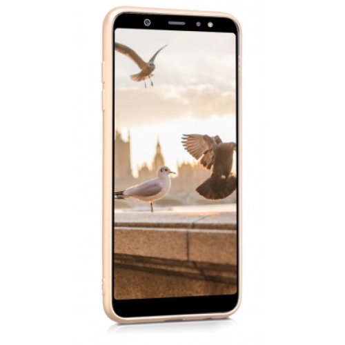 Samsung Galaxy J8 Kılıf İnce Soft Mat Renkli Esnek Silikon Kapak - Siyah