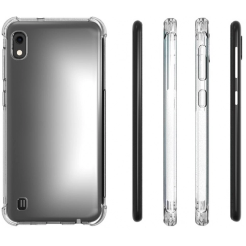 Samsung Galaxy M10 Kılıf Silikon Köşe Korumalı Airbag Darbe Emici Kapak - Şeffaf