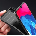 Samsung Galaxy M10 Kılıf Silikon Parmak İzi Bırakmayan Karbon Soft Negro Kapak - Siyah