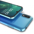 Samsung Galaxy M10 Kılıf Kamera Korumalı Esnek Silikon Kapak - Şeffaf
