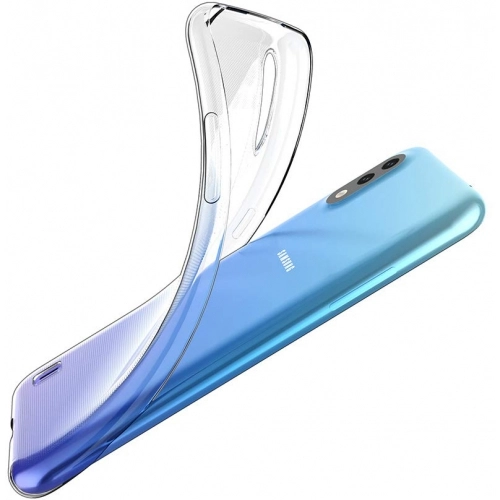 Samsung Galaxy M10 Kılıf Kamera Korumalı Esnek Silikon Kapak - Şeffaf