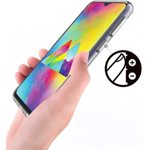 Samsung Galaxy M10s Kılıf Clear Guard Serisi Gard Kapak - Şeffaf