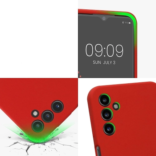 Samsung Galaxy M14 Kılıf İnce Soft Mat Renkli Esnek Silikon Kapak - Siyah