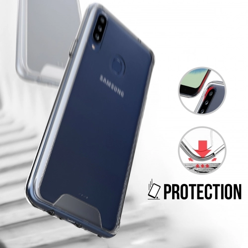Samsung Galaxy M30 Kılıf Clear Guard Serisi Gard Kapak - Şeffaf