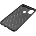 Samsung Galaxy M30s Kılıf Silikon Parmak İzi Bırakmayan Karbon Soft Negro Kapak - Siyah