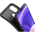Samsung Galaxy M30s Kılıf Silikon Parmak İzi Bırakmayan Karbon Soft Negro Kapak - Siyah