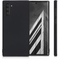 Samsung Galaxy Note 10 Kılıf İnce Soft Mat Renkli Esnek Silikon Kapak - Siyah