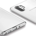 Samsung Galaxy Note 10 Plus Kılıf Kamera Korumalı Esnek Silikon Kapak - Şeffaf