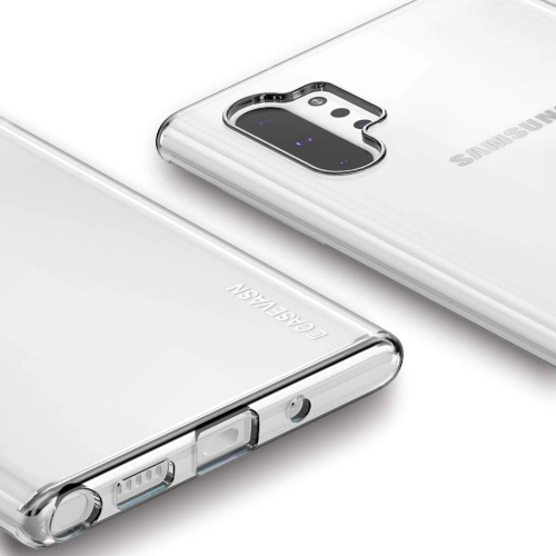 Samsung Galaxy Note 10 Plus Kılıf Kamera Korumalı Esnek Silikon Kapak - Şeffaf