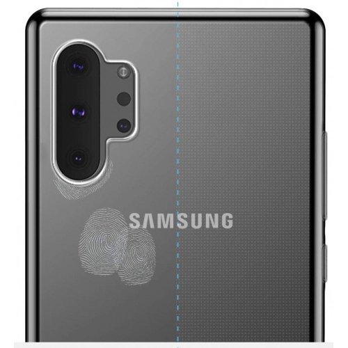 Samsung Galaxy Note 10 Plus Kılıf Kamera Korumalı Esnek Silikon Kapak - Şeffaf