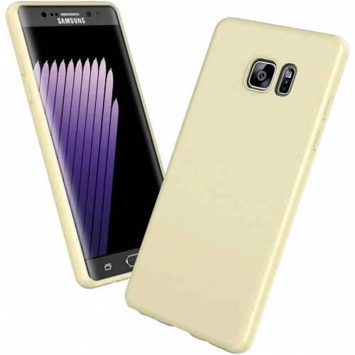Samsung Galaxy Note 7 FE Fan Edition Kılıf İnce Soft Mat Renkli Esnek Silikon Kapak - Rose Gold