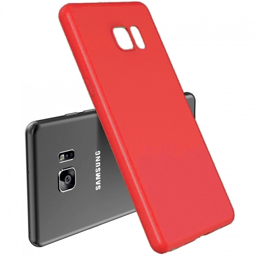 Samsung Galaxy Note 7 FE Fan Edition Kılıf İnce Soft Mat Renkli Esnek Silikon Kapak - Mor