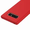 Samsung Galaxy Note 8 Kılıf İnce Mat Esnek Silikon - Kırmızı