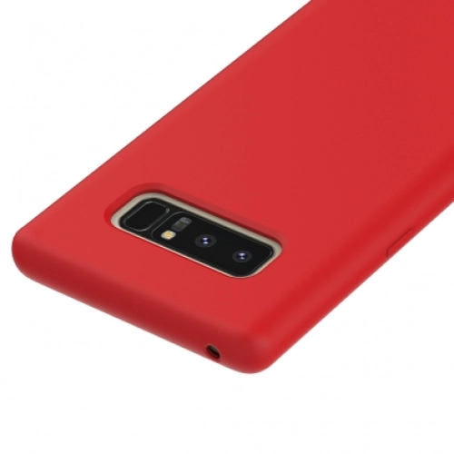 Samsung Galaxy Note 8 Kılıf İnce Soft Mat Renkli Esnek Silikon Kapak - Lacivert