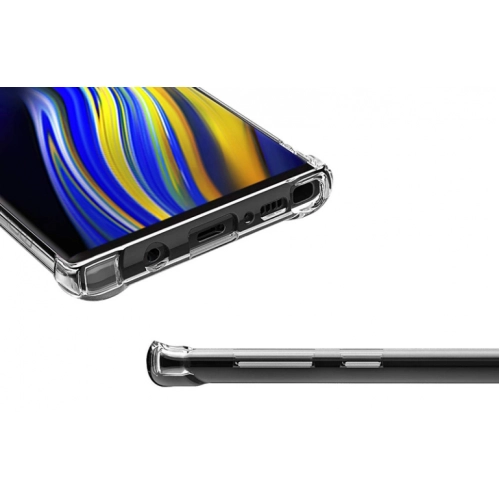 Samsung Galaxy Note 9 Kılıf Silikon Köşe Korumalı Airbag Darbe Emici Kapak - Şeffaf