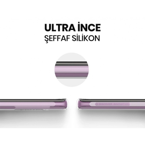 Samsung Galaxy Note 9 Kılıf Ultra İnce Kaliteli Esnek Silikon 0.2mm - Şeffaf