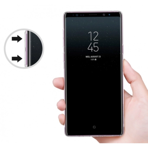 Samsung Galaxy Note 9 Kılıf Ultra İnce Kaliteli Esnek Silikon 0.2mm - Şeffaf