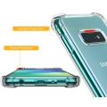 Samsung Galaxy S10 Kılıf Silikon Köşe Korumalı Airbag Darbe Emici Kapak - Şeffaf