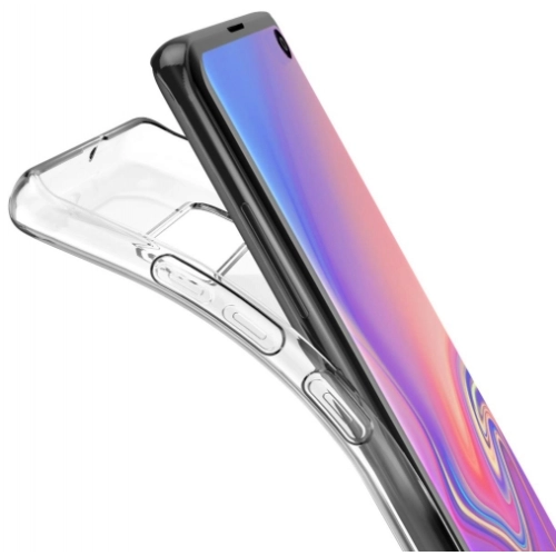 Samsung Galaxy S10 Kılıf Kamera Korumalı Esnek Silikon Kapak - Şeffaf