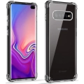 Samsung Galaxy S10 Plus Kılıf Silikon Köşe Korumalı Airbag Darbe Emici Kapak - Şeffaf