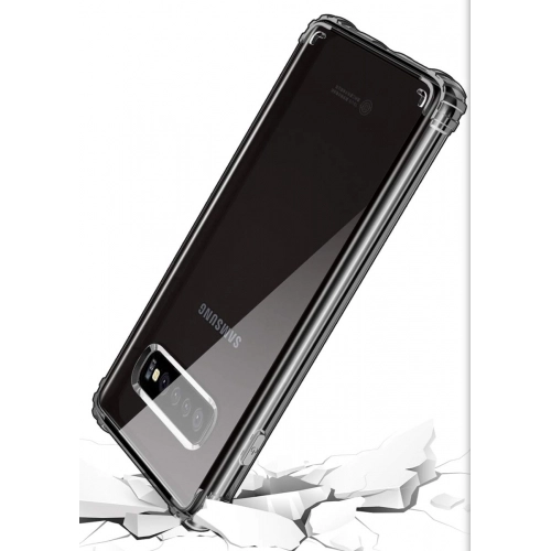 Samsung Galaxy S10 Plus Kılıf Silikon Köşe Korumalı Airbag Darbe Emici Kapak - Şeffaf