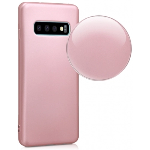 Samsung Galaxy S10 Plus Kılıf İnce Soft Mat Renkli Esnek Silikon Kapak - Kırmızı